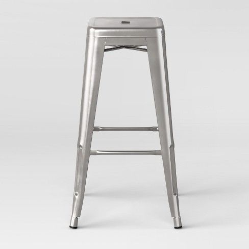 Photo 1 of 29" Carlisle Barstool Natural Metal - Threshold™