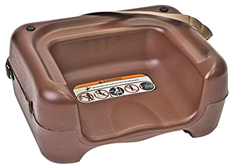 Photo 1 of Koala Kare KB854-09S Restaurant Booster Seat with Strap, Brown, 14" Height, 16" Width, 8" Length
