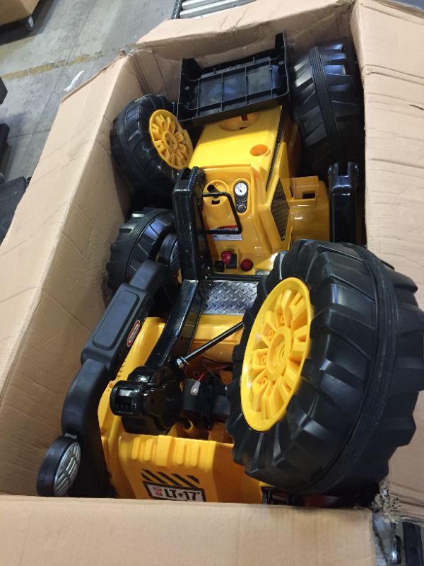 Photo 1 of Little Tikes Cozy Dirt Digger Electric 12V Battery Ride On Toy with Digger--incomplete 