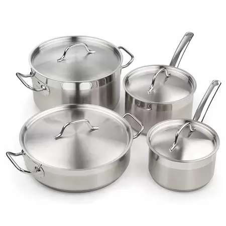 Photo 1 of  Cooks Standard Professional Stainless Steel 8 Piece Cookware Set