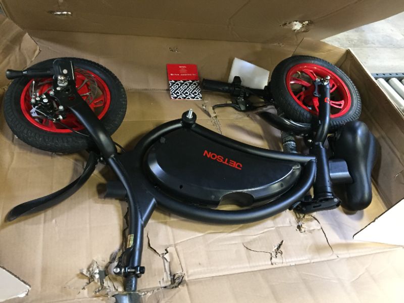 Photo 2 of Jetson Bolt Electric Bike - Black
(( OPEN BOX ))
** MISSING ACCESSORIES & HARDWARE (INCOMPLETE) **
[[ UNABLE TO TEST.. MISSING POWER CORD ]]