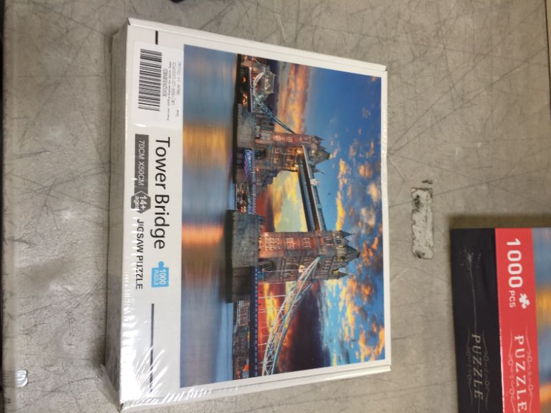 Photo 2 of 1000 Piece Jigsaw Puzzle - Tower Bridge for Adults & Kids
