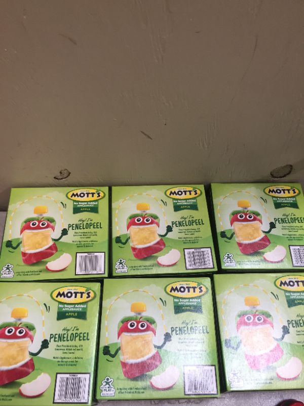 Photo 3 of (Pack of 6) Mott's No Sugar Added Applesauce, 3.2 Oz Clear Pouches, 4 Count
exp feb 28 2022