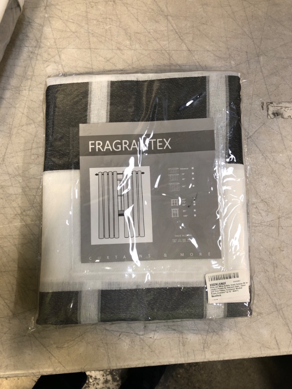 Photo 1 of black and white checkers 63inch curtains 