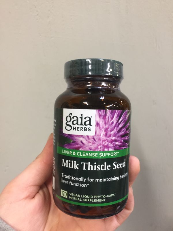 Photo 3 of Gaia Herbs Gaia Single Herbs Milk Thistle Seed, 120 ea
exp 04/2024 (factory sealed)