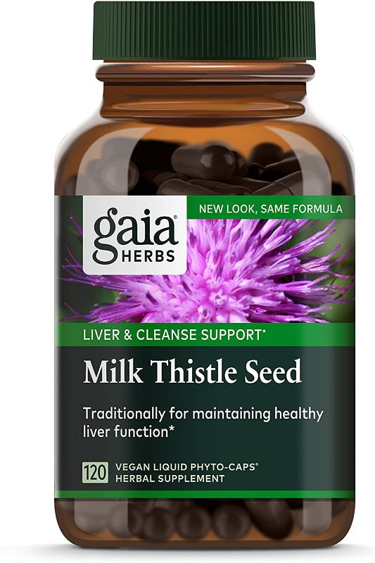 Photo 1 of Gaia Herbs Gaia Single Herbs Milk Thistle Seed, 120 ea
exp 04/2024 (factory sealed)