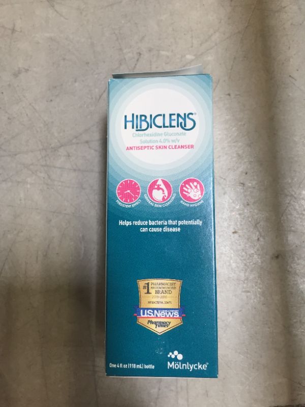 Photo 5 of 
Hibiclens 4oz Bottle (118 ML) Molnlycke Health Care (Chlorhexidine Gluconate SOlution 4.0% W/v) Case of 48
exp 02/2022 (factory sealed ) 2 pack 