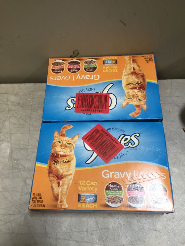 Photo 3 of 9 Lives 12 Count 5.5 Oz Gravy Lovers Variety Pack Cat Food
2 pack 
exp march 5 2022