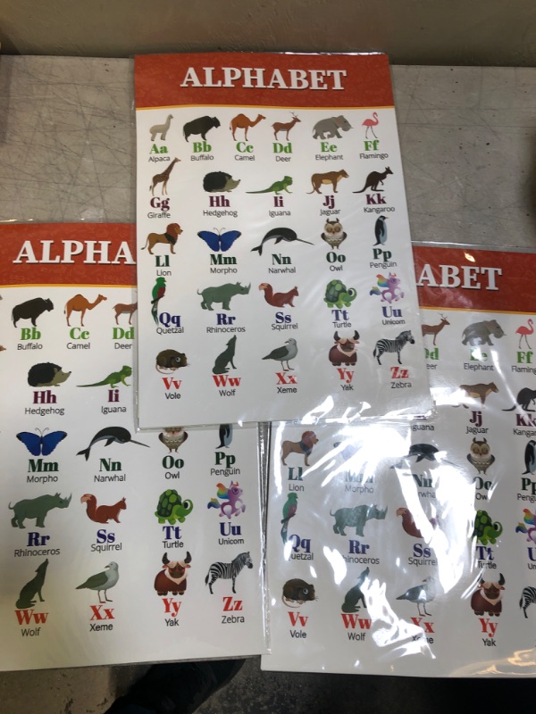 Photo 1 of alphabet posters 