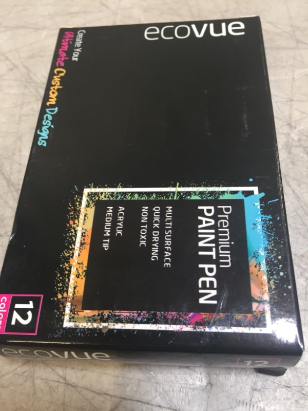 Photo 1 of Acrylic Paint Pen Markers Medium Tip in 12 Vivid Fast Drying Colors For Glass