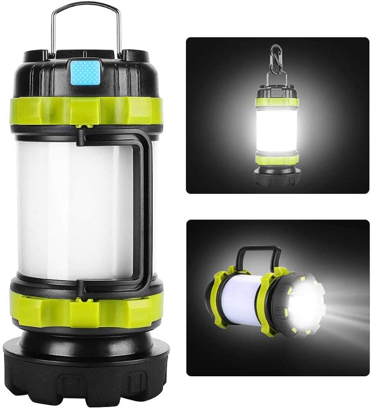 Photo 1 of Camping Lantern Rechargeable, YOTUTUN Camping Light for Tents, LED Lantern Camping 6 Light Modes, 4000mAh High Capacity Power Bank, Flashlight for Camping Outdoor Hurricane Emergency(1 Pack)
