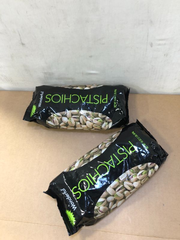 Photo 1 of  2 pack Wonderful - Pistachios - Roasted & Salted 16.00 oz Exp 2022-Jan-13