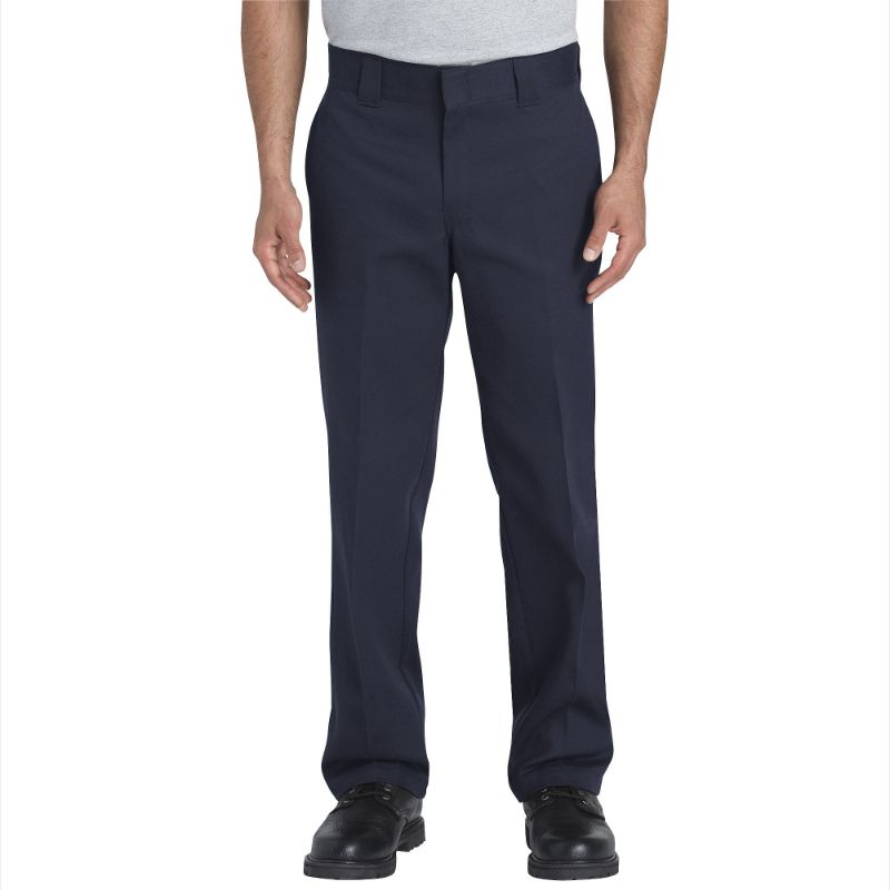 Photo 1 of Dickies Men's Flex Slim Fit Straight Leg Work Pants - Dark Navy Size 38 30 (873F)
