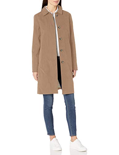 Photo 1 of Amazon Essentials Women's Water-Resistant Collar Coat, Khaki, SIZE Medium
