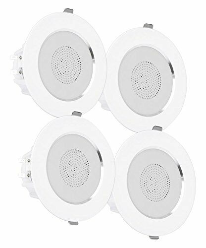 Photo 1 of Pyle Surround Wall / Ceiling Home Speaker, Set of 4, White -PDIC4CBTL3B
