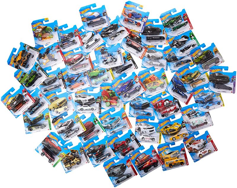Photo 1 of Hot Wheels Basic Car 50-Pack (Styles may vary) total of 48 out of 50