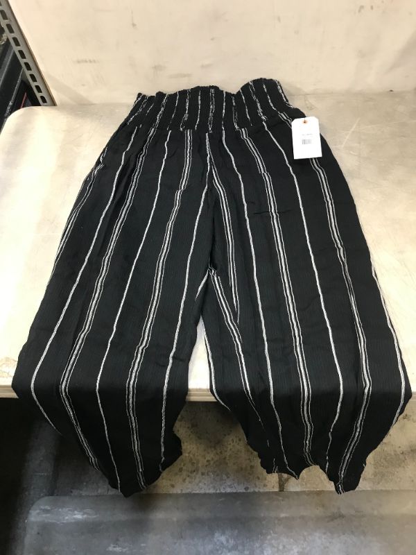 Photo 2 of Billabong Women's New Waves Stripe Pant Large, Black