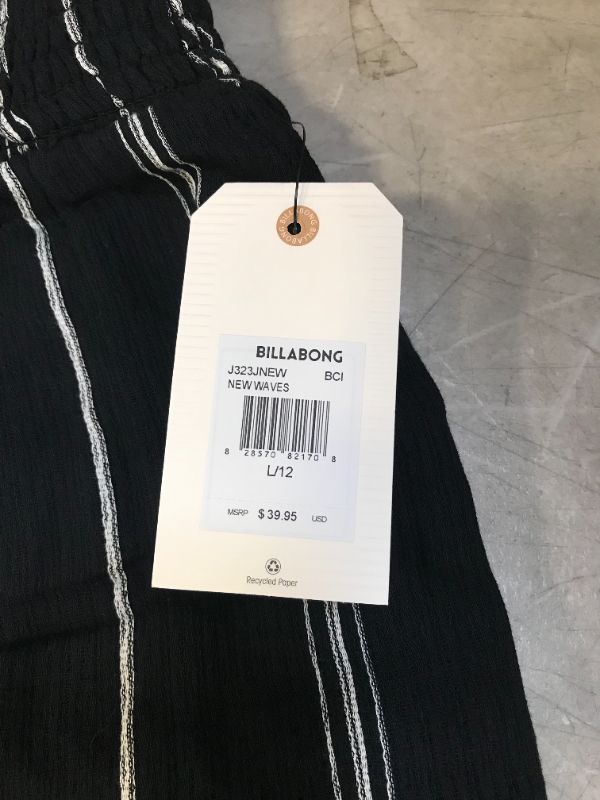 Photo 3 of Billabong Women's New Waves Stripe Pant Large, Black