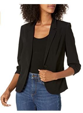 Photo 1 of A. Byer Women's One Button Blazer Black XL