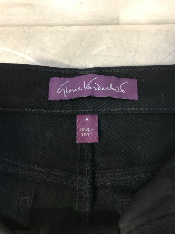 Photo 5 of Gloria Vanderbilt Women's Plus Size Amanda Classic High Rise Tapered Jean, Black, 8 Long