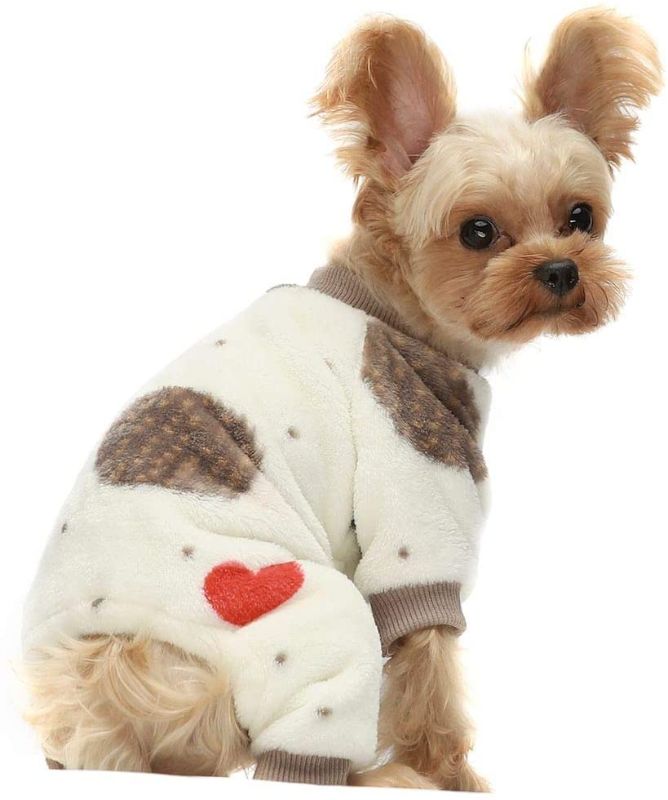 Photo 1 of Fitwarm Thermal Pet Winter Clothes for Dog Pajamas Cat Onesies Jumpsuits Puppy Outfits Thick Velvet SIZE SMALL
