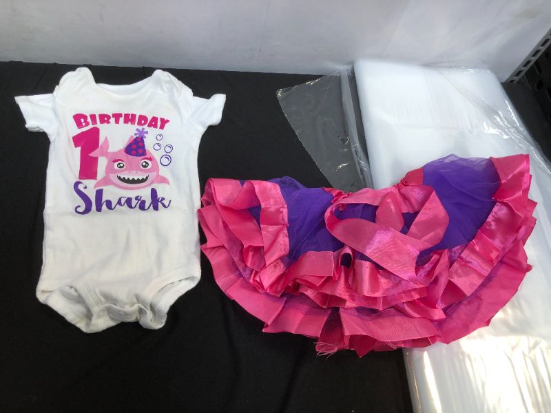 Photo 1 of BABY GIRL ONESIE AND TUTU SIZE 18 MONTHS