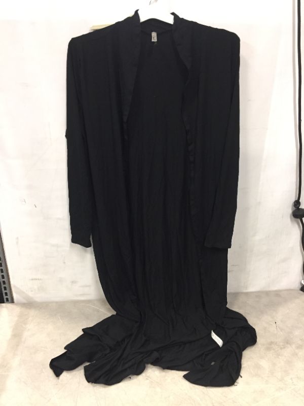 Photo 2 of Isaac Liev Women's Maxi Cardigan – Casual Long Flowy Open Front Floor Length Drape Lightweight Duster Sweater Made in USA size XL