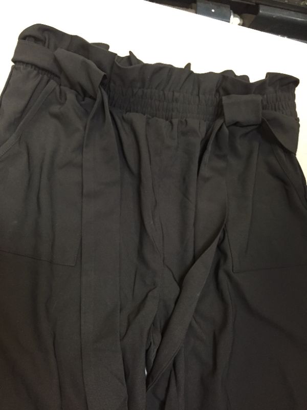 Photo 3 of GRACE KARIN Women's Cropped Paper Bag Waist Pants with Pockets 2XL