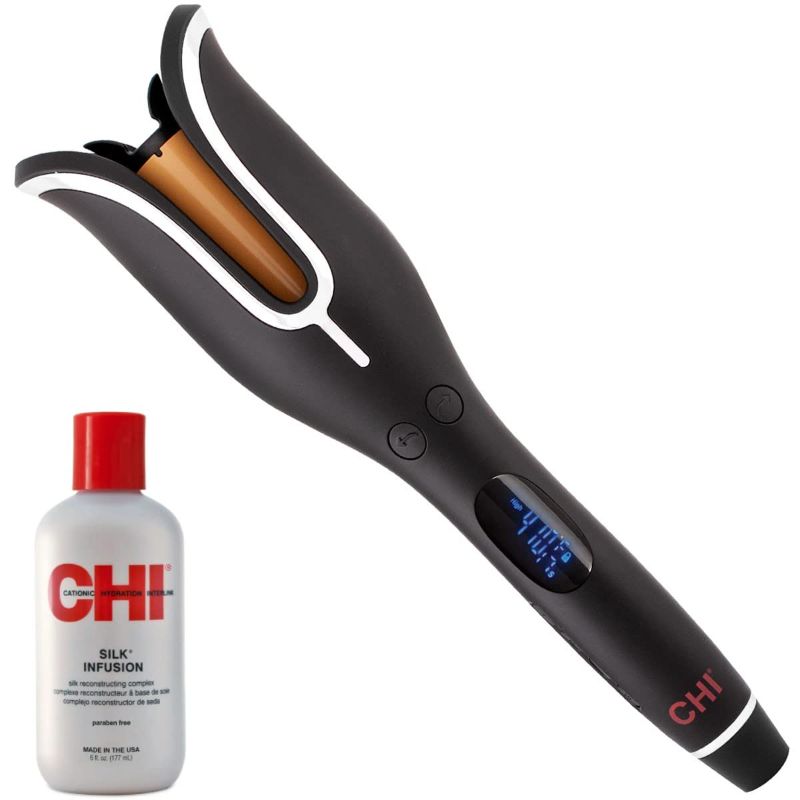 Photo 1 of CHI Spin N Curl Curling Iron & Chi Silk Infusion Kit