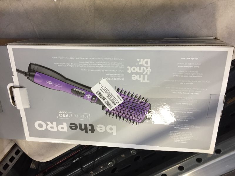 Photo 2 of INFINITIPRO BY CONAIR The Knot Dr. All-in-One Dryer Brush, Wet/Dry Styler, Hair Dryer and Volumizer, Black/Purple