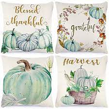 Photo 1 of CDWERD FALL PILLOW COVERS 18x18 INCHES 4 PCS THANKSGIVING PILLOW COVERS