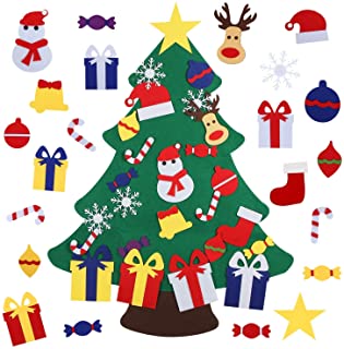 Photo 1 of JIALWEN FELT CHRISTMAS TREE FOR TODDLERS KIDS WALL WITH 26 PCS