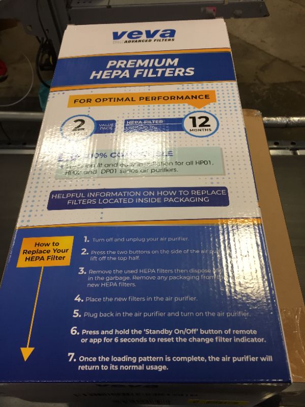 Photo 2 of  VEVA Premium HEPA Replacement Filter 2 Pack Compatible with All Dyson Pure Cool Link DP01, DP02 and Dyson Pure Hot + Cool Link HP01, HP02, Part 968125-03 305214-01