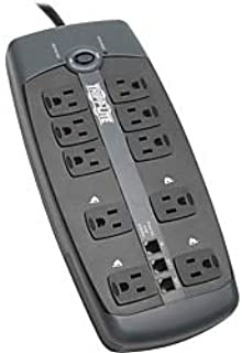 Photo 1 of Tripp Lite TLP1008TEL 10-Outlet Surge Protector with Telephone Protection (without Coaxial Protection)