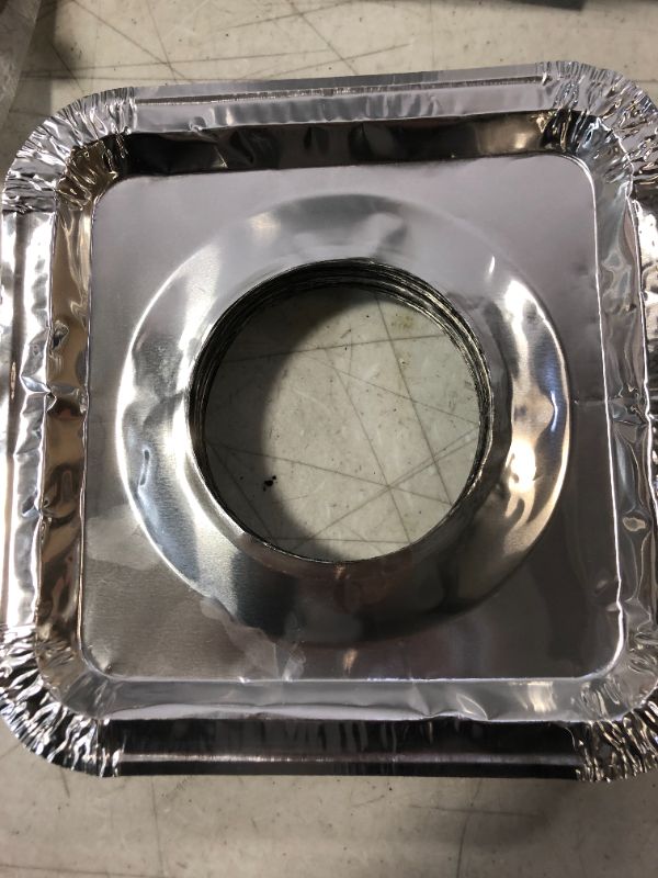 Photo 1 of Gas Stove Burner Liners by Linda’s Essentials (50 Pack) Disposable Aluminum Stove Burner Covers 8.5” Square Heat Resistant Gas Range Cover Keep Stovetop Clean Thick Foil Gas Range Protector