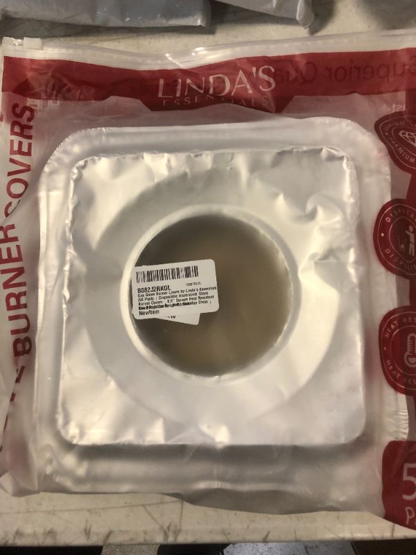 Photo 1 of Gas Stove Burner Liners by Linda’s Essentials (50 Pack) Disposable Aluminum Stove Burner Covers 8.5” Square Heat Resistant Gas Range Cover Keep Stovetop Clean Thick Foil Gas Range Protector
