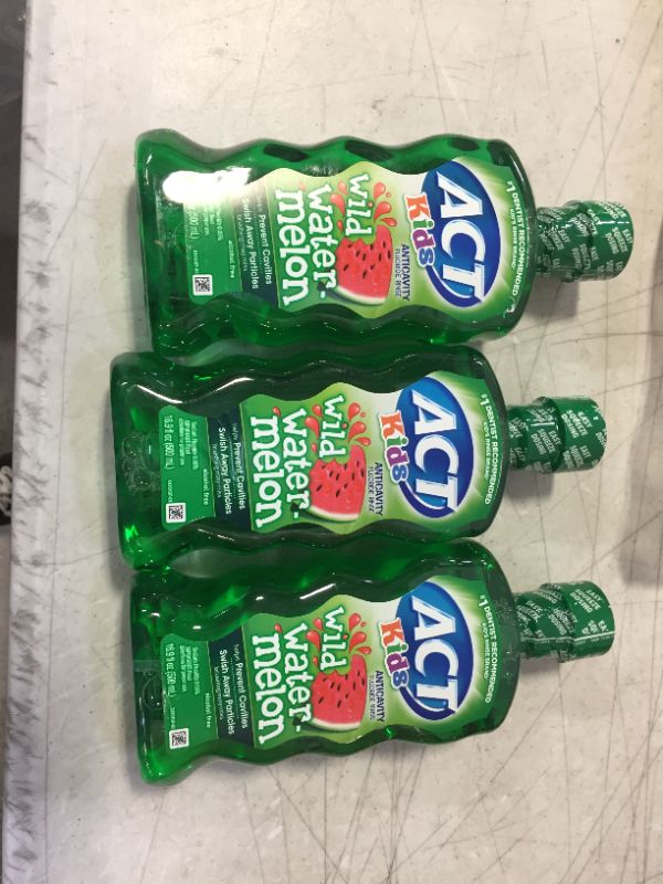 Photo 1 of 3 PACK OF KIDS MOUTH WASHES WATERMELON 