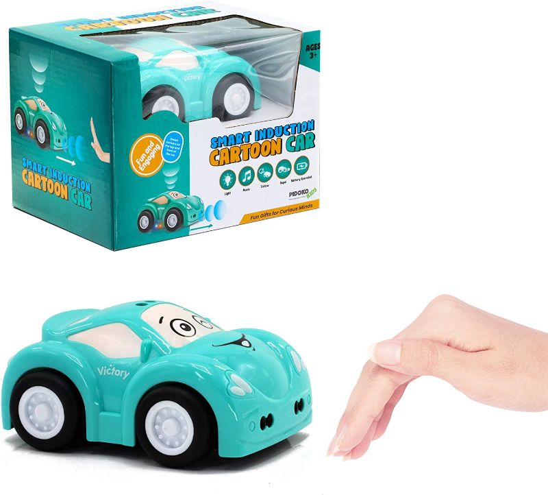 Photo 1 of Pidoko Kids Cartoon Toy Car for Toddlers - Hand Gesture Follow or Chase - Fun Gifts for Boys and Girls 2 Year Old and Up
