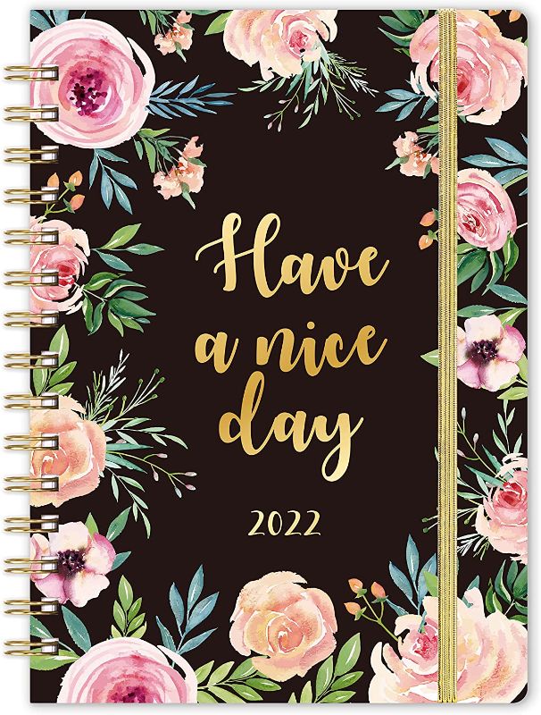 Photo 2 of 2 PACK - 2022 Planner - Planner 2022 with Weekly & Monthly Spreads, Jan 2022 - Dec 2022, 6.3" × 8.4", Twin-Wire Binding, Round Corner, Inner Pocket, Tabs
