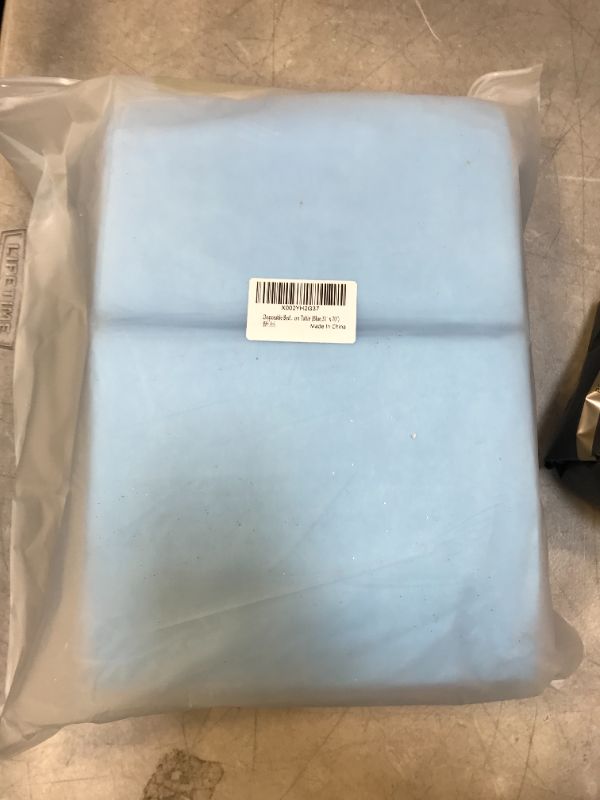 Photo 2 of 30 Pieces Disposable Bed Sheets Massage Table Sheets Sets Disposable Massage Table Cover Waterproof Non Woven Fabric Bed Cover for Massage Lash Bed Cover Salon Table (Blue,31? x 70?)