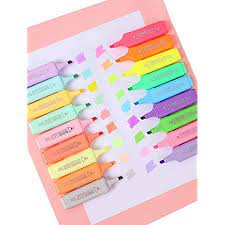 Photo 1 of CMHX HIGHLIGHTER BROAD TIP CHISEL TIP 18 ASSORTED PASTEL COLOR.