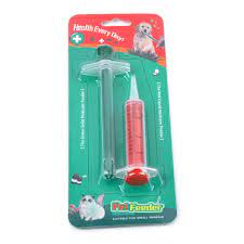 Photo 1 of 2 Pcs Pet Pill Feeder Pusher Syringe Liquid Medical Feeding Tool Set for Cat