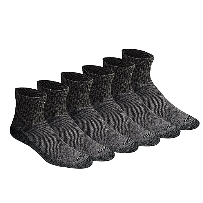 Photo 1 of Dickies Dri-tech Moisture Control Quarter Socks Multipack-Size: Shoe Size: 6-12 One Size