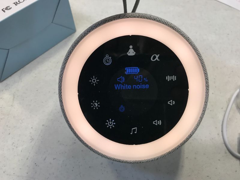 Photo 2 of [2 in 1] White Noise Sleep Machine with 7 Colors Night Light, 32 Soothing Sounds, USB Rechargeable & Headphone Jack