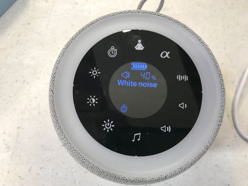 Photo 4 of [2 in 1] White Noise Sleep Machine with 7 Colors Night Light, 32 Soothing Sounds, USB Rechargeable & Headphone Jack