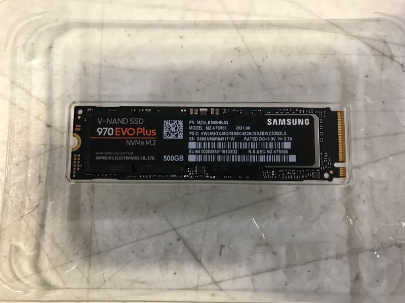 Photo 2 of Samsung - 970 EVO Plus 500GB PCIe Gen 3 x4 NVMe Internal Solid State Drive with V-NAND Technology
