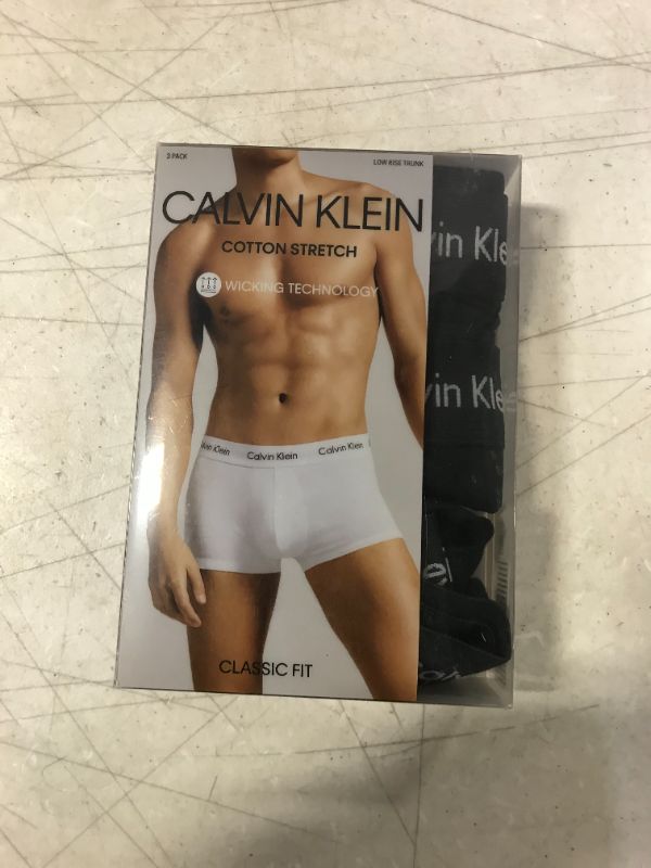 Photo 1 of CLAVIN KLEIN LOW RISE TRUNKS-COTTON STRETCH-CLASSIC FIT-PACK OF 3