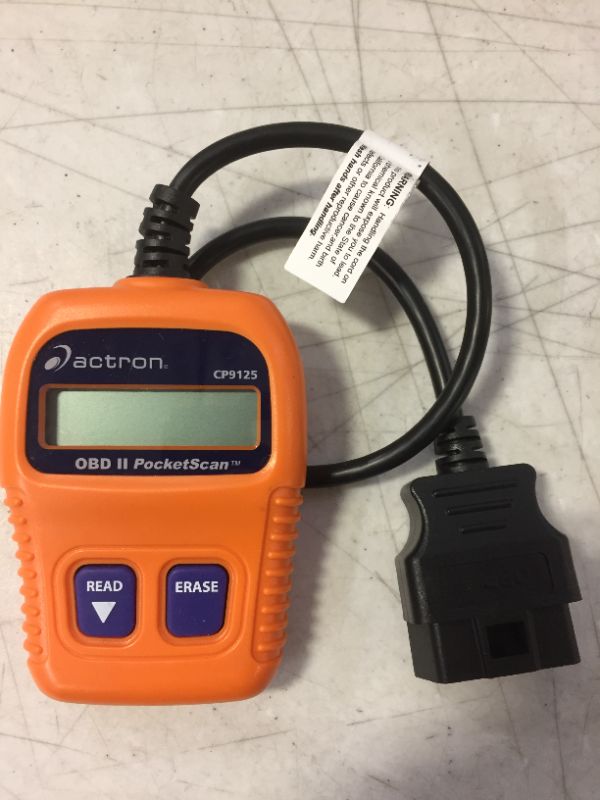 Photo 2 of Actron CP9125 C PocketScan Code Reader for 1996 and Newer Vehicles - Orange
