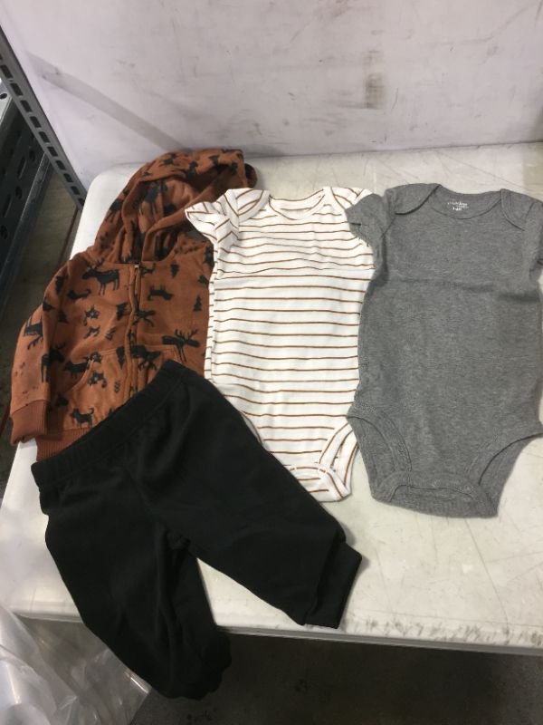 Photo 1 of BABY CLOTHES 2 ONESIES1 PANT 1 SWEATER
SIZE 3 - 6 MONTHS