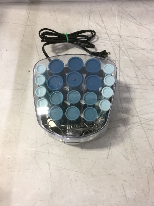 Photo 1 of Conair Compact Multi-Size Hot Rollers; Blue